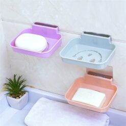 Wall-Mounted Hollow Smile Face Drainage Soap Dish