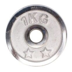 Weight Metal Plate - 1KG - Silver-Stainless Steel-Alhamra-8155-1-kg-ALHAMRA