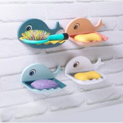 Alternative view of Whale Shape Soap Box Suction Cup Wall Mount