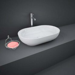 Alternative view of 1Pcs Creative Single Layer Stainless Steel Soap Stand-Soap Dish Organizer Bathroom Shelf-6inches Lengthy Wall Hanging Suction Cup Style