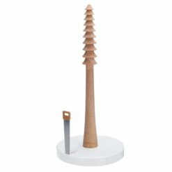 Alternative view of Bamboo Paper Towel Holder Dispenser Organizing Stand