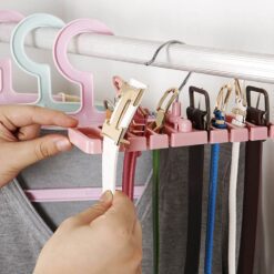 Alternative view of Rotating Tie & Belt Scarf Storage Hanger - Multicolor