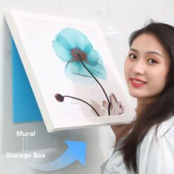 Shower Clothes Storage Cabinet Foldable Shelf Mural Punch-Free Organizer Bathroom Decor