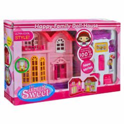 Alternative view of Solo Doll House with Accessories - Play House - Pink