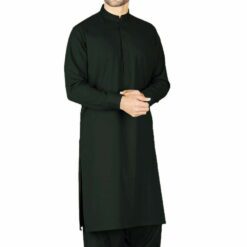 Unstiched Wash & Wear Gents Kurta - Bottom Green - 2.5 Meters