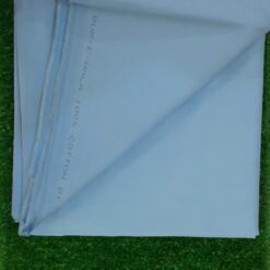 Unstitched cotton Sky Blue suit 4.0 meters