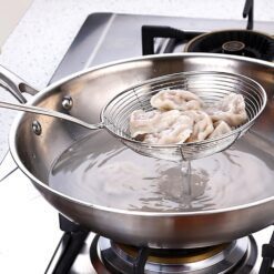 Alternative view of Overfeel 7.5" Stainless Steel Fine Mesh Net Strainer Ladle