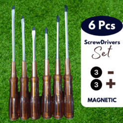 6 pcs Screw Driver Kit set - Brown