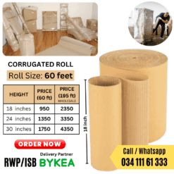 Alternative view of Premium Quality Corrugated Roll, Brown Gatta Sheet for Packing and Moving