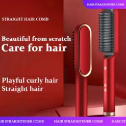 Electric Hair Straightener Ceramic Hair Curler Styling Brush - New Technology