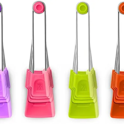 4 Pcs Self Scrape Level Measuring Spoons