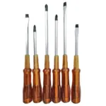 6 pcs Screw Driver Kit set - Brown