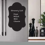 Black Matte Adhesive Chalkboard Contact Paper Vinyl Wall Decal Poster Alternative Bonus Chalks & Marker-Peel & Stick DIY Size 122 x 45 cm-4032
