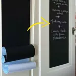 Black Matte Adhesive Chalkboard Contact Paper Vinyl Wall Decal Poster Alternative Bonus Chalks & Marker-Peel & Stick DIY Size 122 x 45 cm-4032