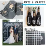 Black Matte Adhesive Chalkboard Contact Paper Vinyl Wall Decal Poster Alternative Bonus Chalks & Marker-Peel & Stick DIY Size 122 x 45 cm-4032