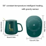 Electric Coffee Cup Milk Warmer for Desk with Gift Box