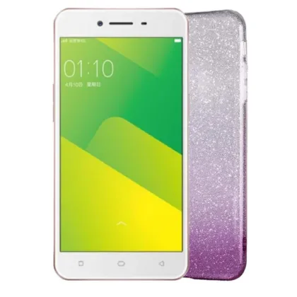 Gradient Dreamy Stars Shine Jelly Fancy Back Cover for Oppo A37