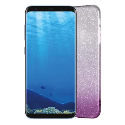 Gradient Dreamy Stars Shine Jelly Fancy Back Cover for Samsung Galaxy S8