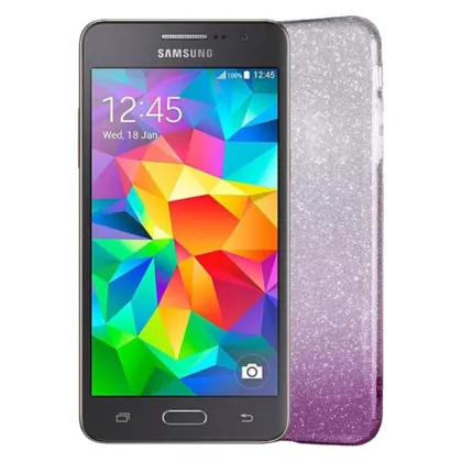 Gradient Dreamy Stars Shine Jelly Fancy Back Cover for Samsung Grand Prime / G530