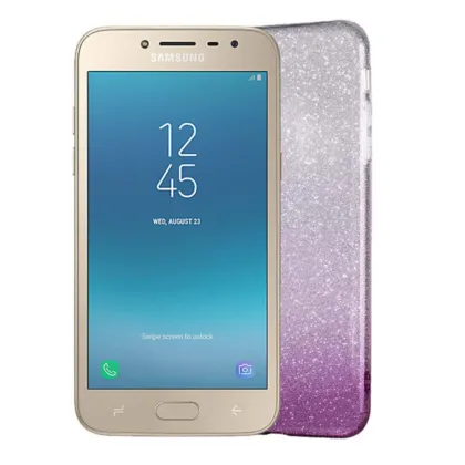 Gradient Dreamy Stars Shine Jelly Fancy Back Cover for Samsung Grand Prime Pro / J2 (2018)