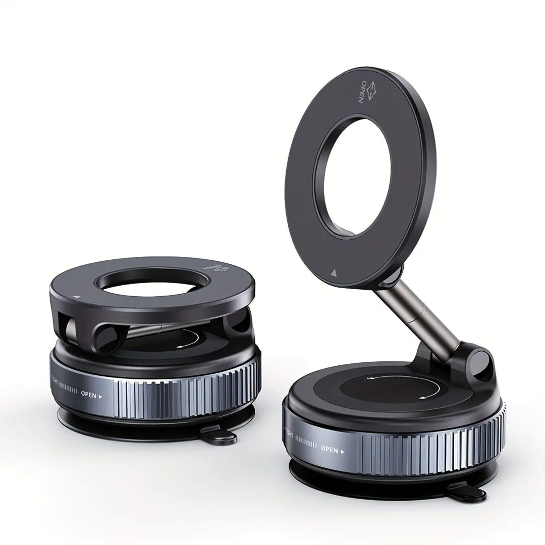 MagSafe Magnetic Phone Holder Metal – 360° Adjustable Stand for Car, Home & Travel