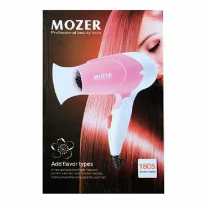 Mozer Hair Dryer For Women - White & Pink