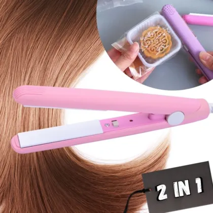 Multipupose Electric Mini Hair straightener - Multicolor
