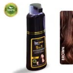 Natural 5-in-1 Hair Color Shampoo for Men and Women - Black & Brown Available