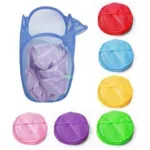 New Stylish Net Laundry Basket - Multicolor