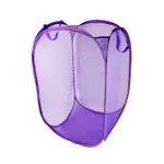 New Stylish Net Laundry Basket - Multicolor