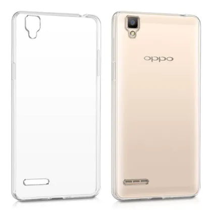 Oppo F-1 Plus Transparent Jelly Back Cover - Cover