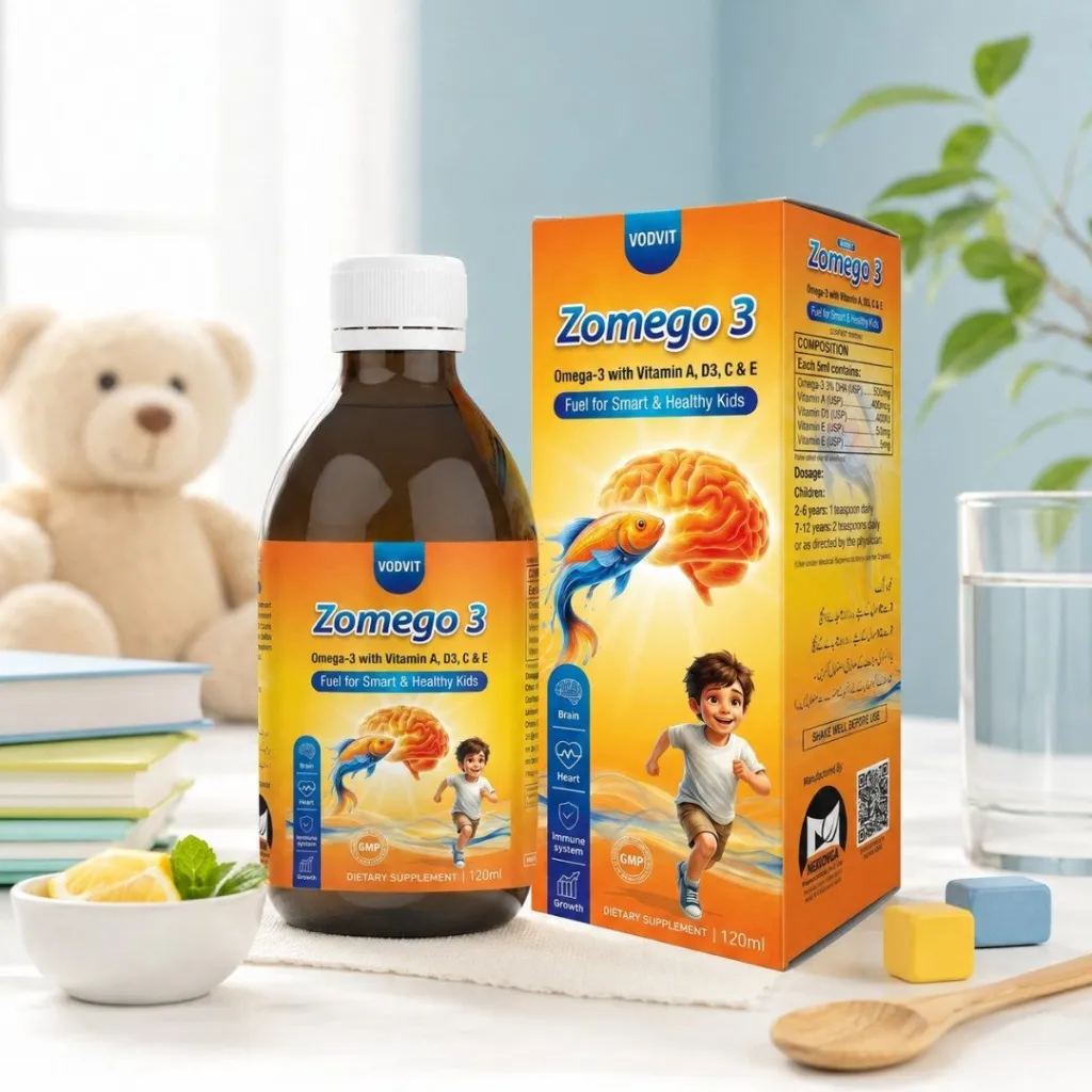 Pack of 2 – Zomego Omega-3 Fish Oil Syrup for Kids – Product Details