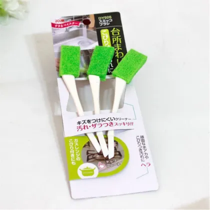 Pack of 3 - Kitchen and Bathroom Sink Cleaning Brushes