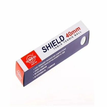 Pack of 6 Shield Table Tennis Balls - Multicolour