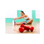 Pair of 5 Kg Vinyl Neoprene Coated Dumbbells - Red