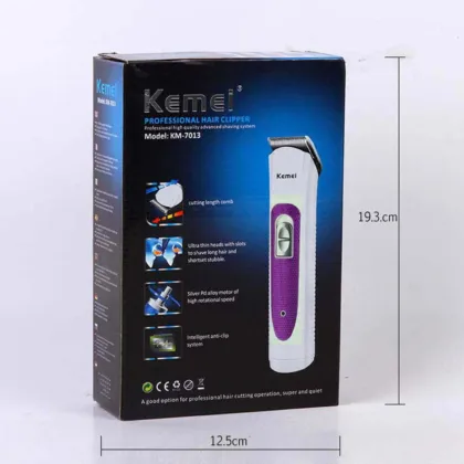 Professional Hair Trimmer Kemei Km-7013 Highly precise cutting for Boys & Men-2432J
