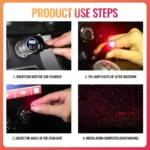 Romantic USB Light Car Room Multi Star Projector