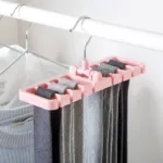 Rotating Tie & Belt Scarf Storage Hanger - Multicolor