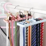 Rotating Tie & Belt Scarf Storage Hanger - Multicolor