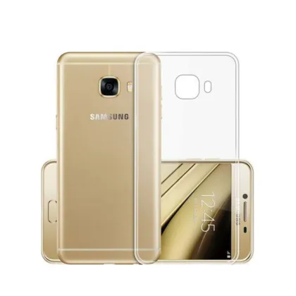 Samsung Galaxy C7 (2016) Transparent Jelly Back Cover - Cover