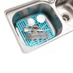 Square Sink Drain Shelf with Adjustable Style