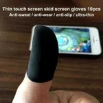 Thumb Sleeve For PUBG and Gaming - Black - 2 Pcs