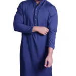 Unstiched Wash & Wear Gents Fabric- Royal Blue - 4m