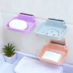 Wall-Mounted Hollow Smile Face Drainage Soap Dish