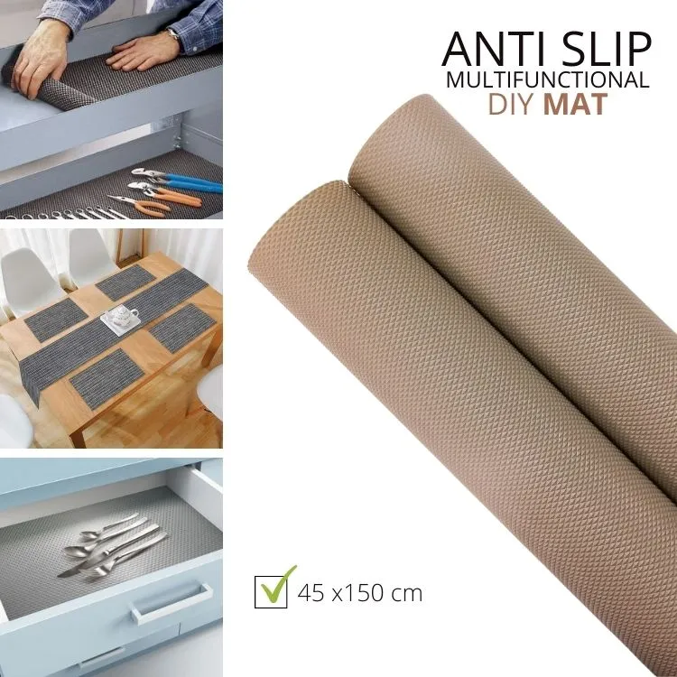 Waterproof Oilproof Anti Slip Dining Table Drawer Mat - Light Beige