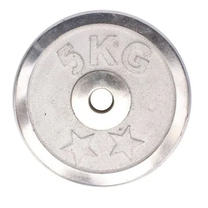 Weight Metal Plate - 5 KG - Silver
