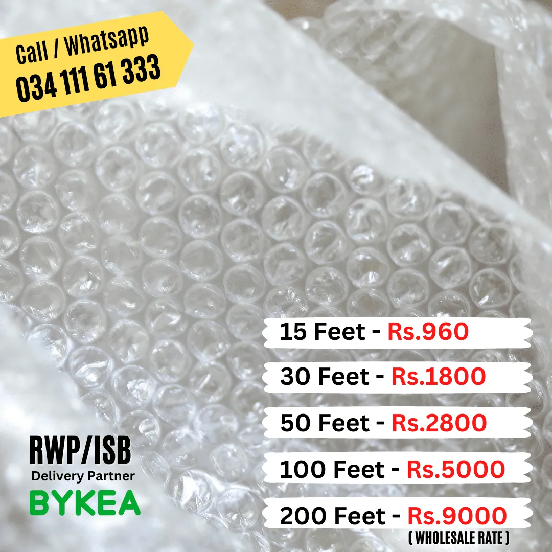 Wide Bubble Wrap Roll for Secure Packaging & Protection Sheet – Ideal for Moving, Shipping, and Storage 15/30/50/100 feet - Transparent